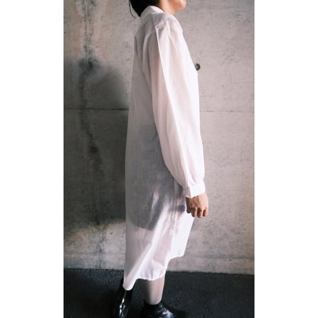 cotton shirt dress with lace