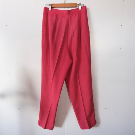 vivid pink slacks