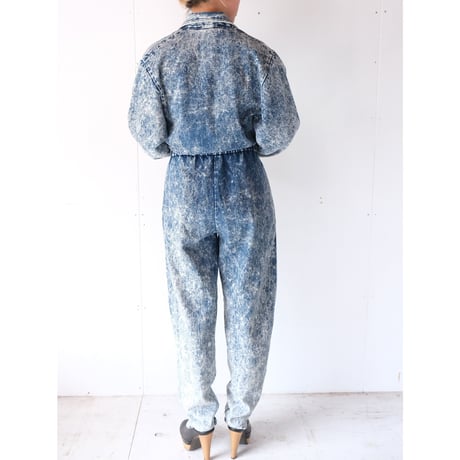 chemical denim all-in-one