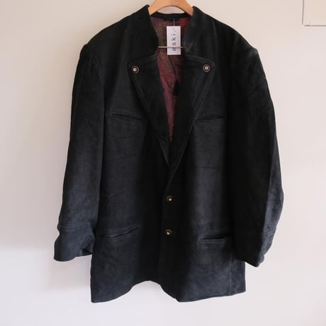 Tyrolean leather jacket / black