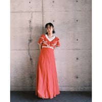 pin dot frill dress