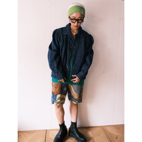 puff sleeve denim jacket