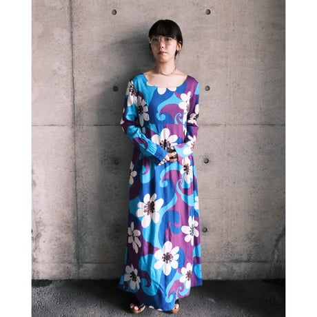 70s flower dress