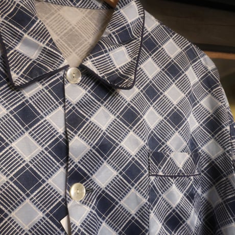 made in France / check pajama shirt