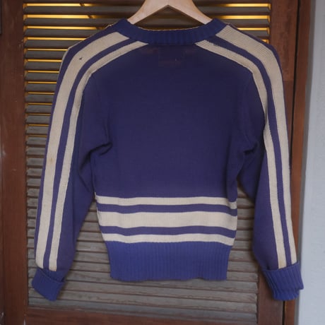vintage lettered knit