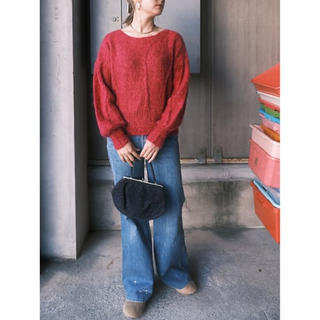 pink glitter knit