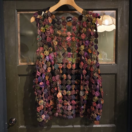 yoyo quilt vest
