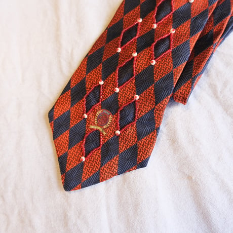 "繕う" collaboration beads embroidery necktie "argyle"