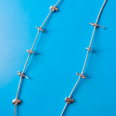Indian jewelry / silver fetish necklace