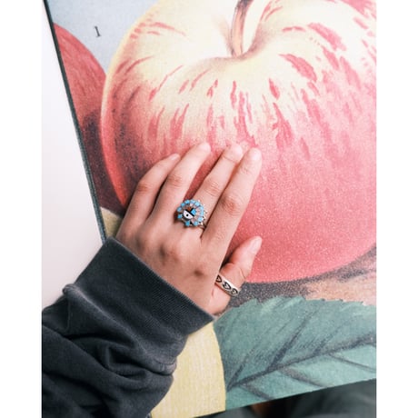 ZUNI / “Sun face” ring