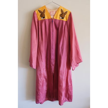 eski. remake / acetate gown with rabbit patch
