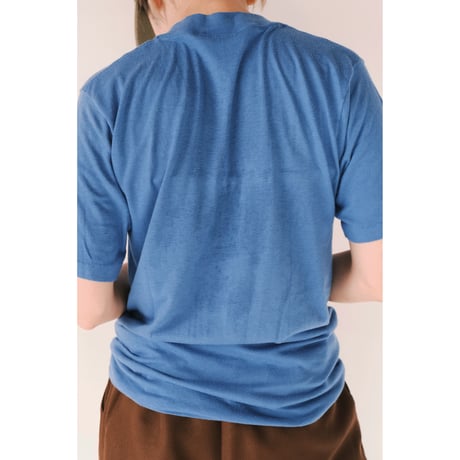 print tee / blue