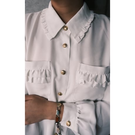 frill white shirt