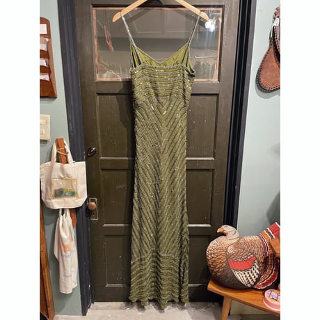 beads embroidery dress
