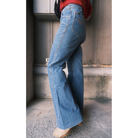 70s orange tab Levi's flare denim