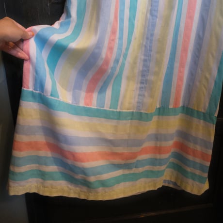 rainbow long dress / made in USA