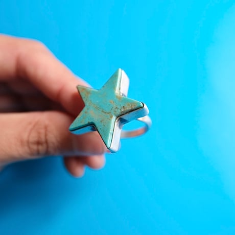 navajo / “star” turquoise ring