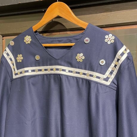 eski. remake / Croatian army sailor tops with "button flower"