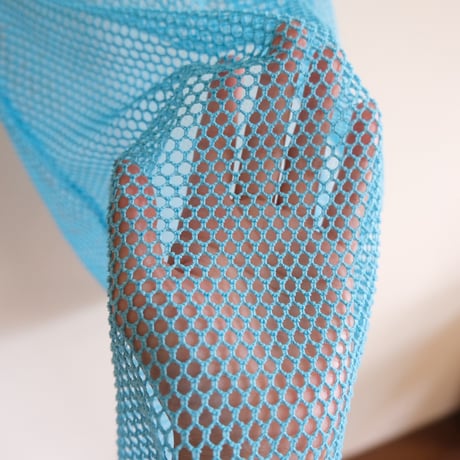 mesh tank top “blue”