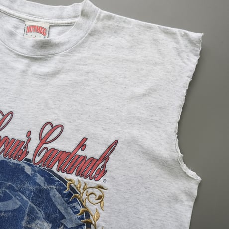 cut off print tee / gray