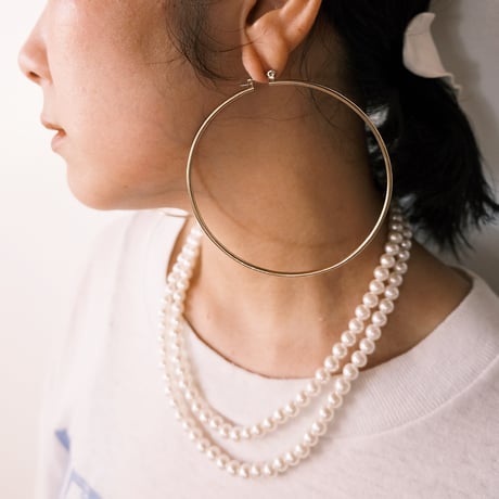 big foop pierce / silver color