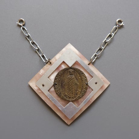 eski. original shell chain necklace "vintage parts"