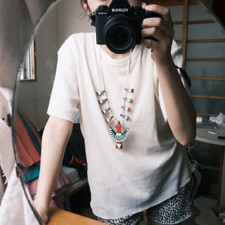 Santo Domingo/ "battery bird" necklace