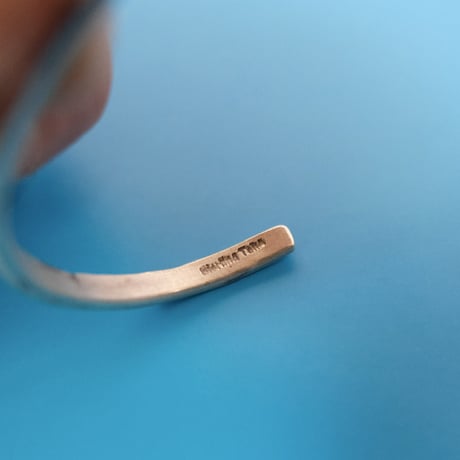 navajo "Elaine Tahe" twist × stamp work bangle