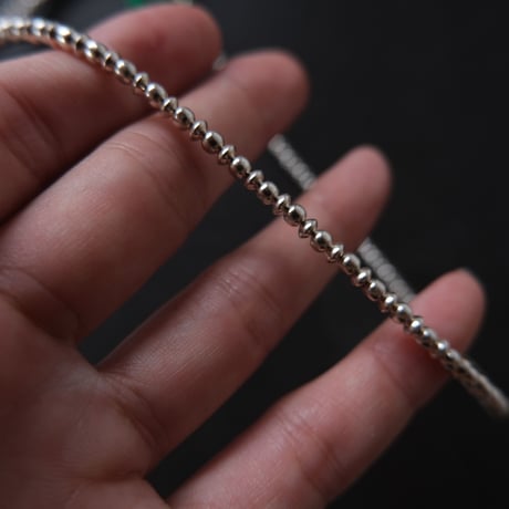 navajo perl necklace / 3mm40cm 粒mix