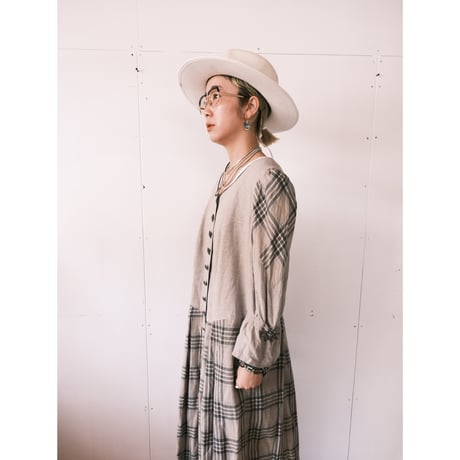tyrol dress / beige check