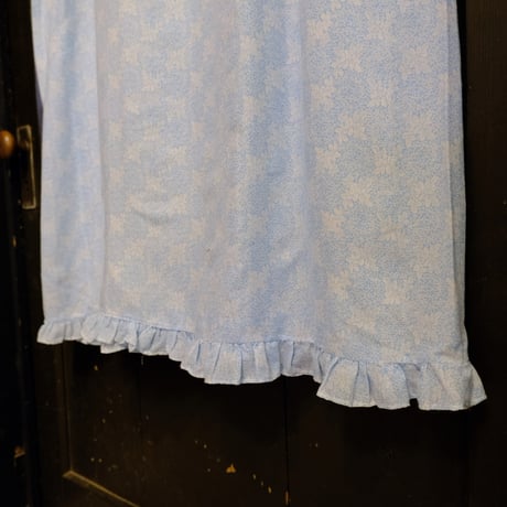 light blue flower print poly dress