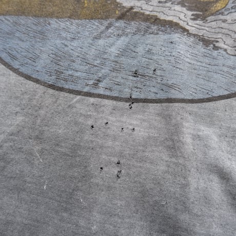 over dye tee / black