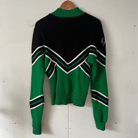 cheer knit / green × black