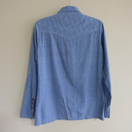 70s rose chambray shirt