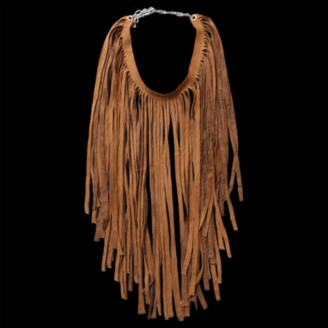 eski. remake / fringe leather necklace /  "plain"