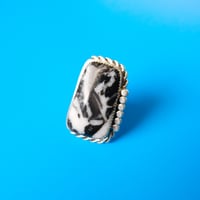 navajo / "zebra jasper" ring