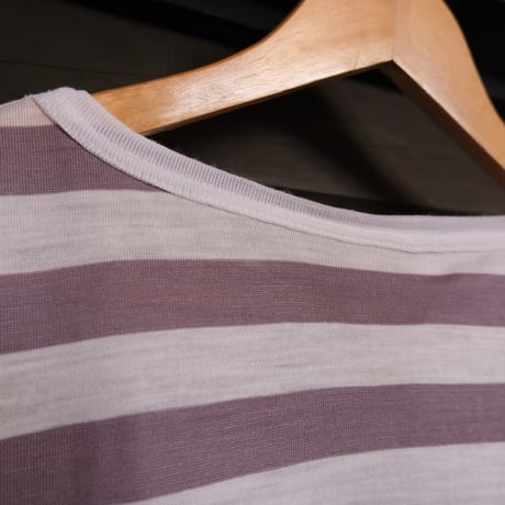 old boat neck border tee