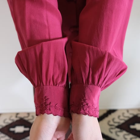 silk china blouse
