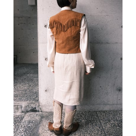 leather vest with fringe