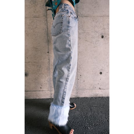 Levi's / remake denim / fake fur