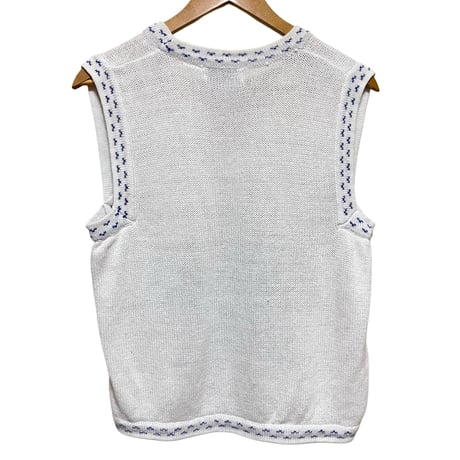 cotton knit vest