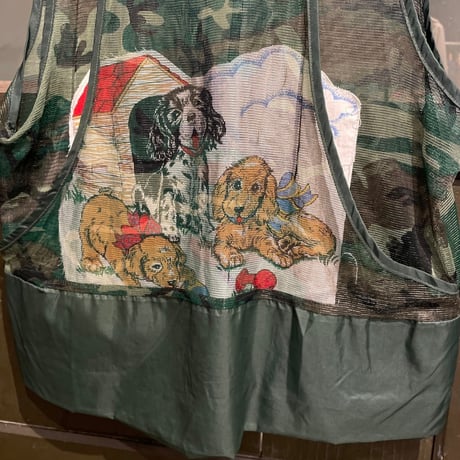 eski. remake / "dog" mesh camo vest