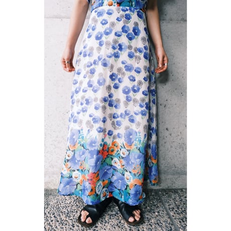 70s flower dress
