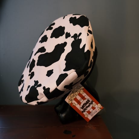 momapatchwork / béret " black×cow "