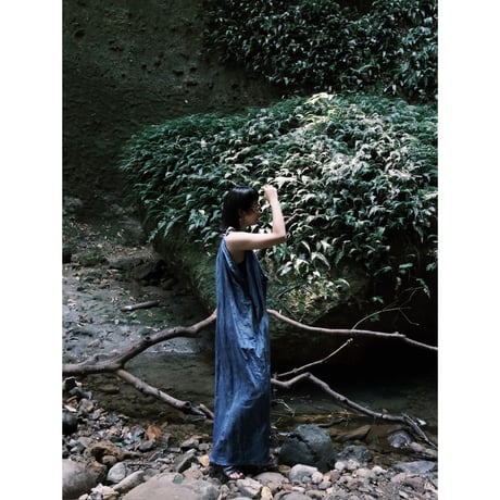 eski.  original dress / overdye "blue"
