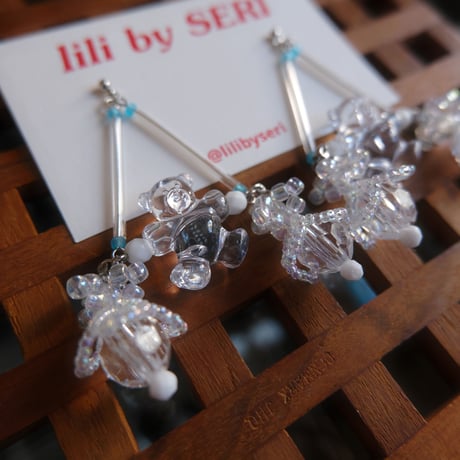 lili by SERI / zoo series "triangle bear"/ clear