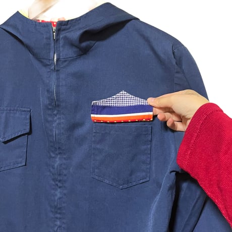 60-70s / reversible cotton parka