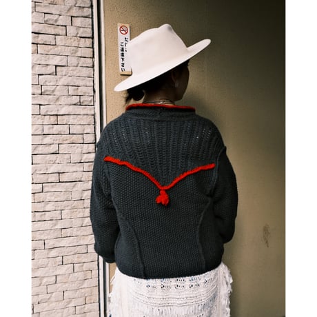 chain button cardigan