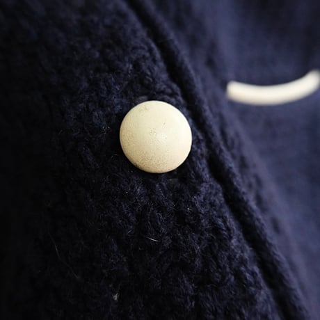 60s Navy Wool Cardigan