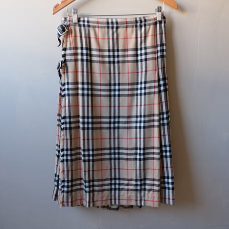 BURBERRY'S / check skirt / made in England
